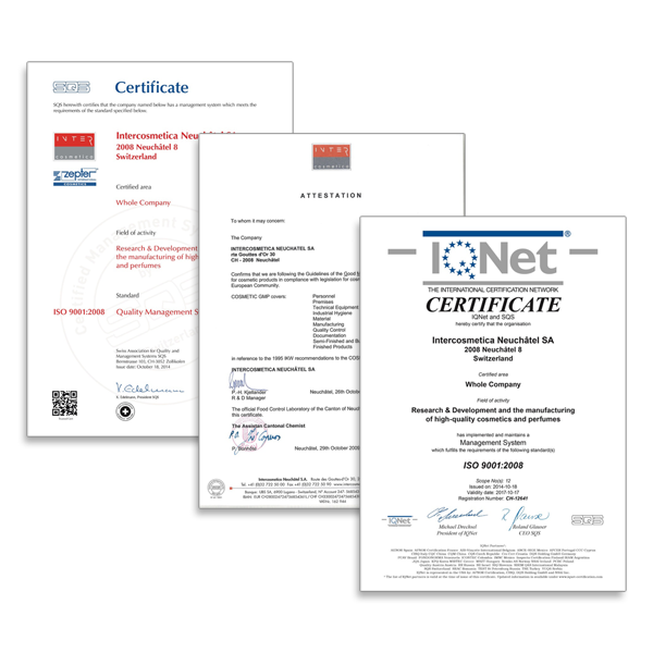 Quality Certificates